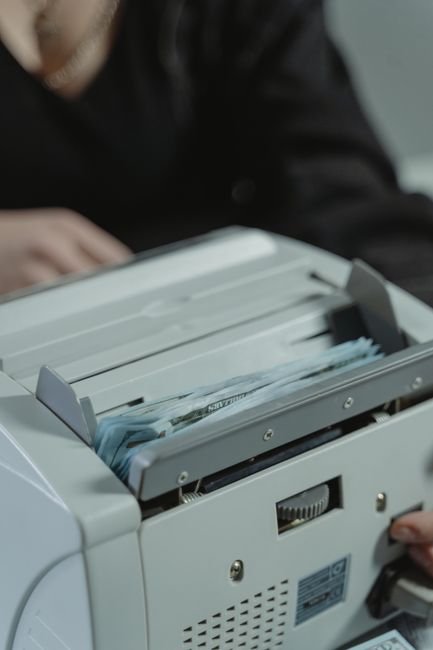 Close-up of a medical billing professional efficiently processing claims for payment